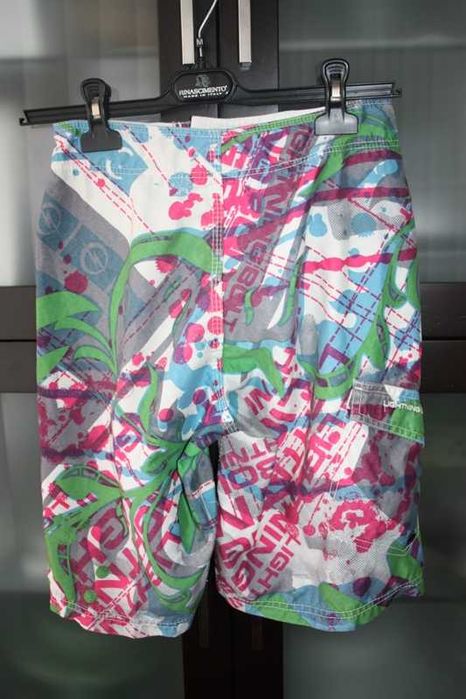 Calções coloridos, verdes azuis e cinzas LIGHTNING BOLT T. 14 A