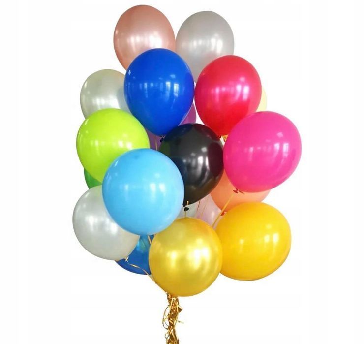 Balony Mix Kolorów Duże Komunia Wesele Ślub Przyjęcie Urodziny 100Szt