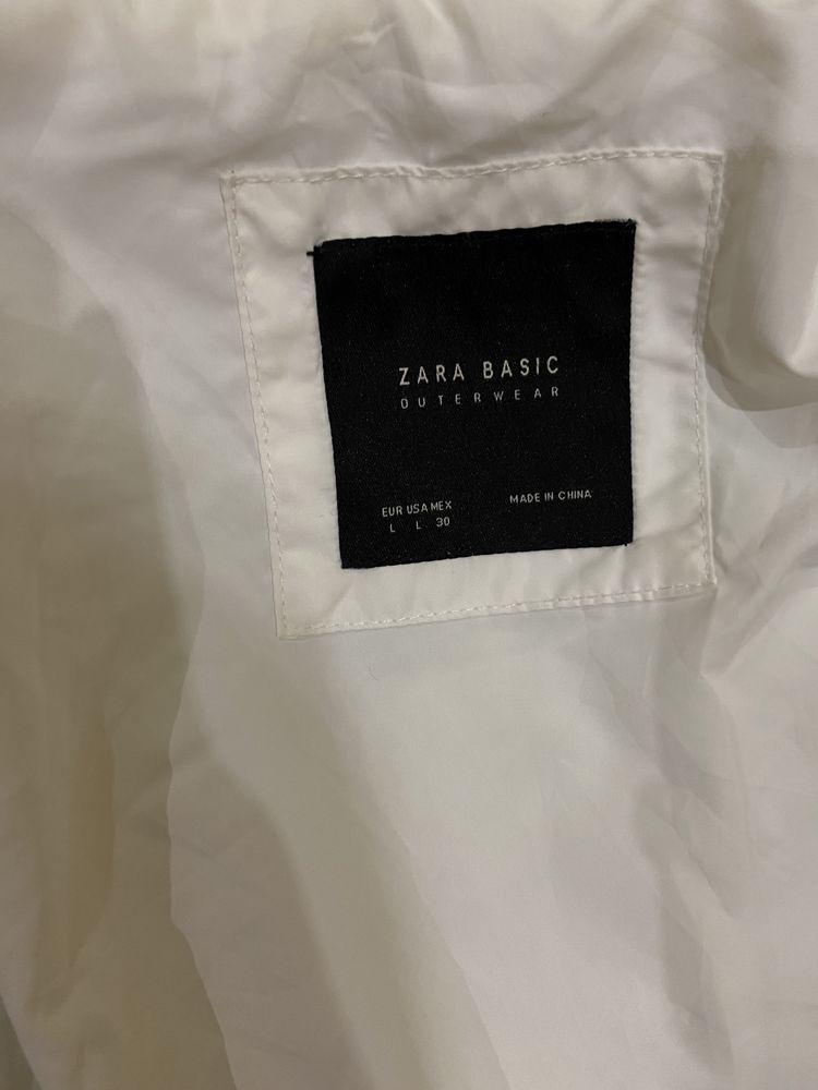 Куртка Zara біла єврозима