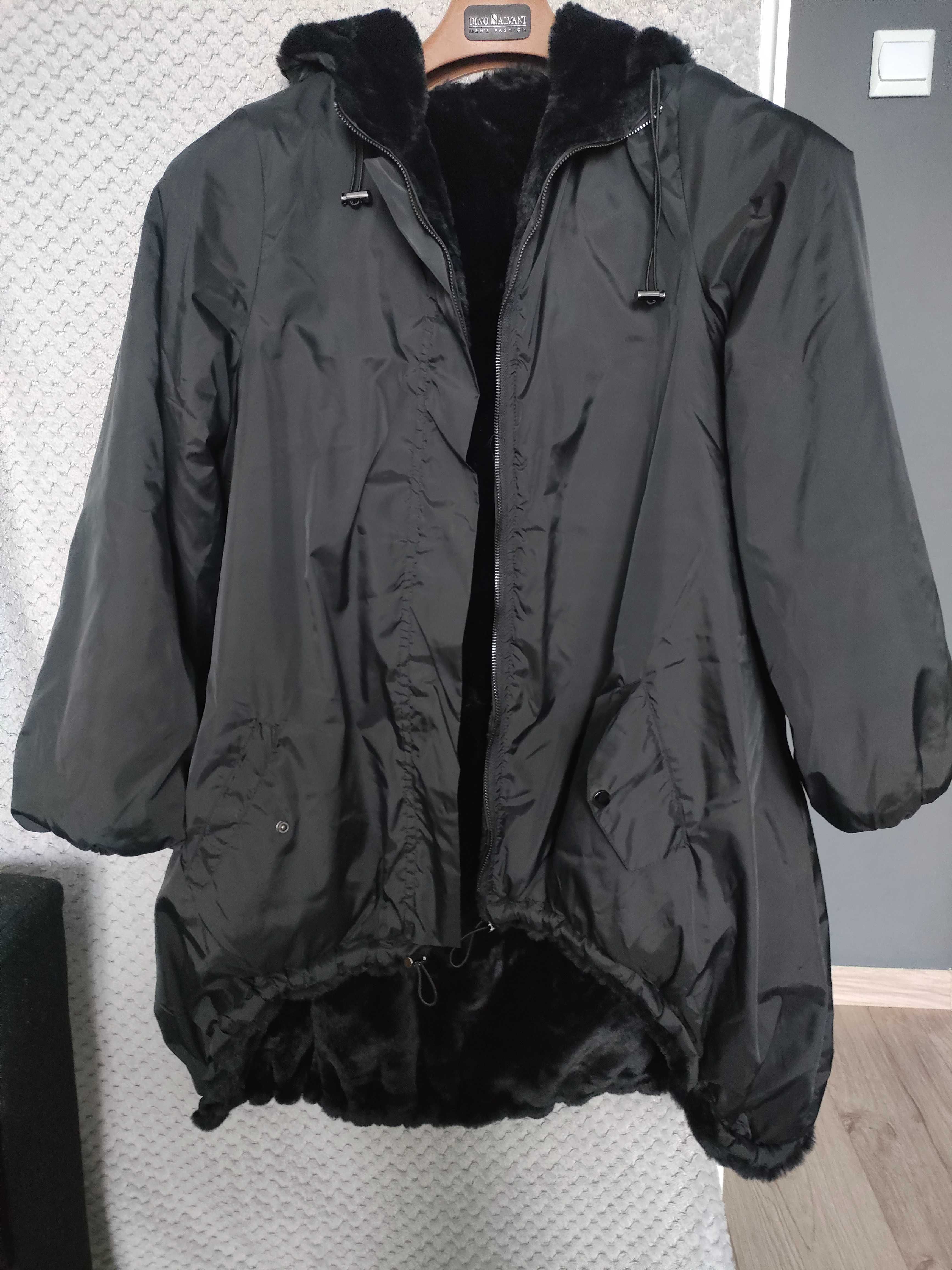 Kurtka parka futerko rozm. 38/M