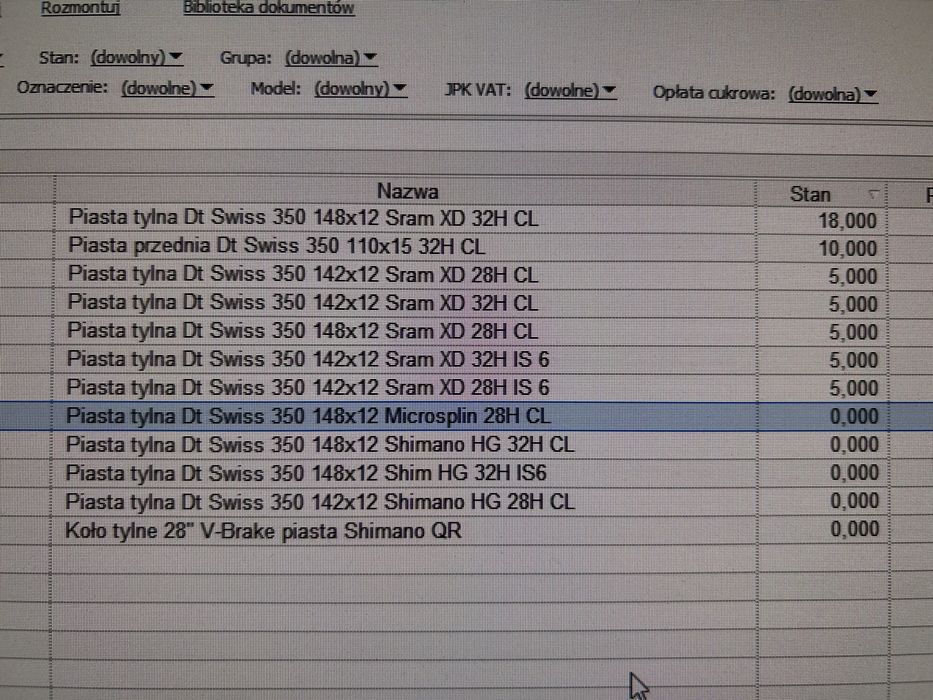 Pakiet piast Dt Dwiss 350 51szt 148x12 142x12 110x15 J-bend Fvat!