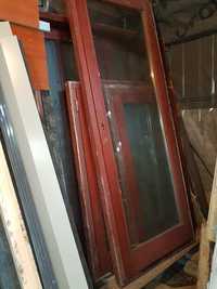 Drzwi balkonowe drewniane  2 szyby zespolone