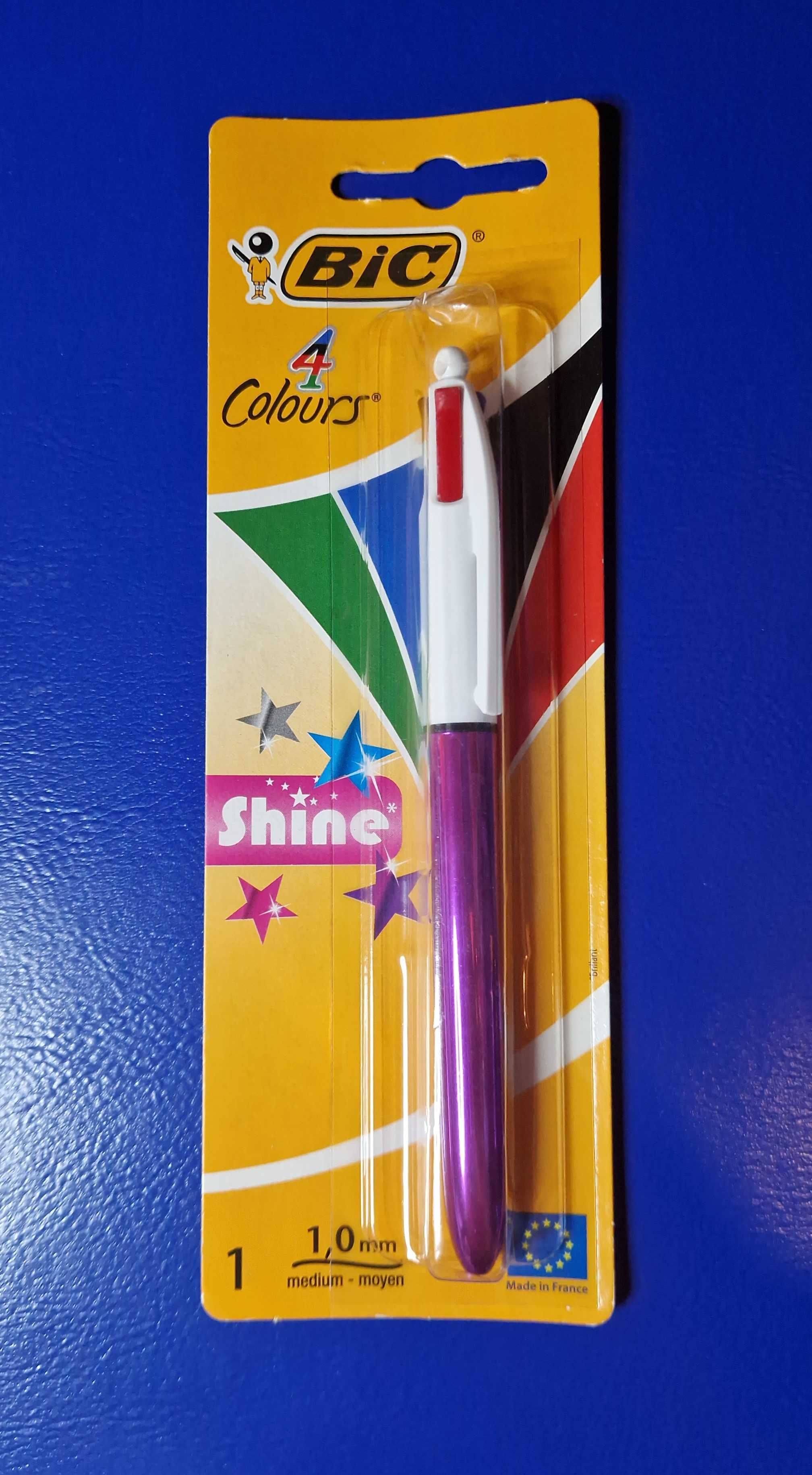 Caneta Retrátil BIC Shine 4 Cores
