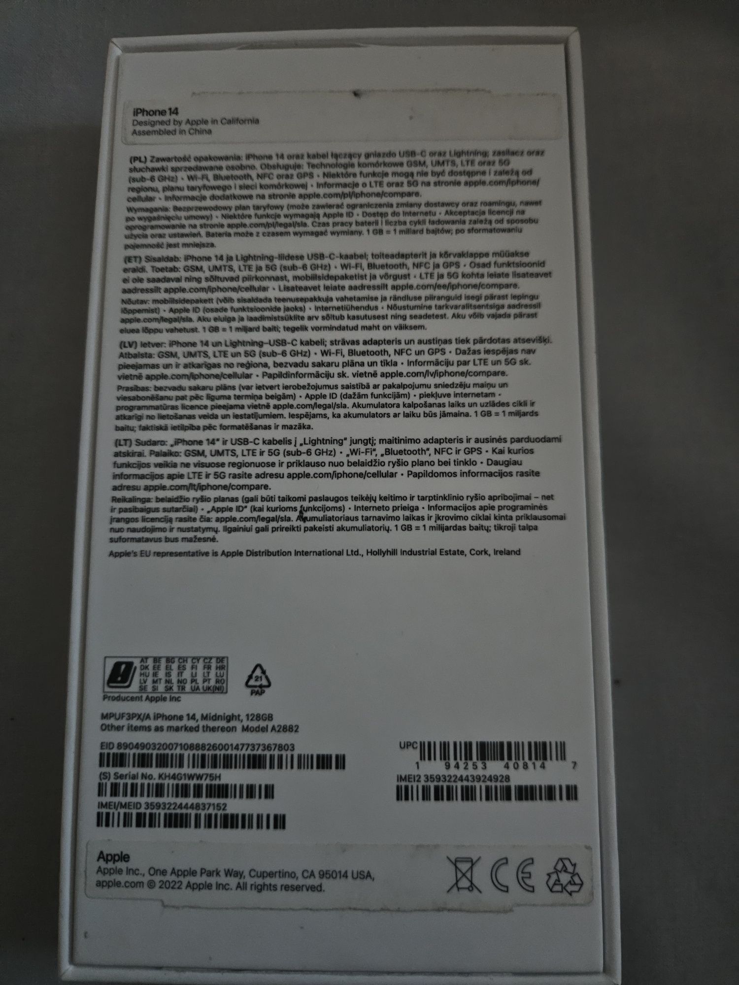Iphone 14 128gb stan bdb