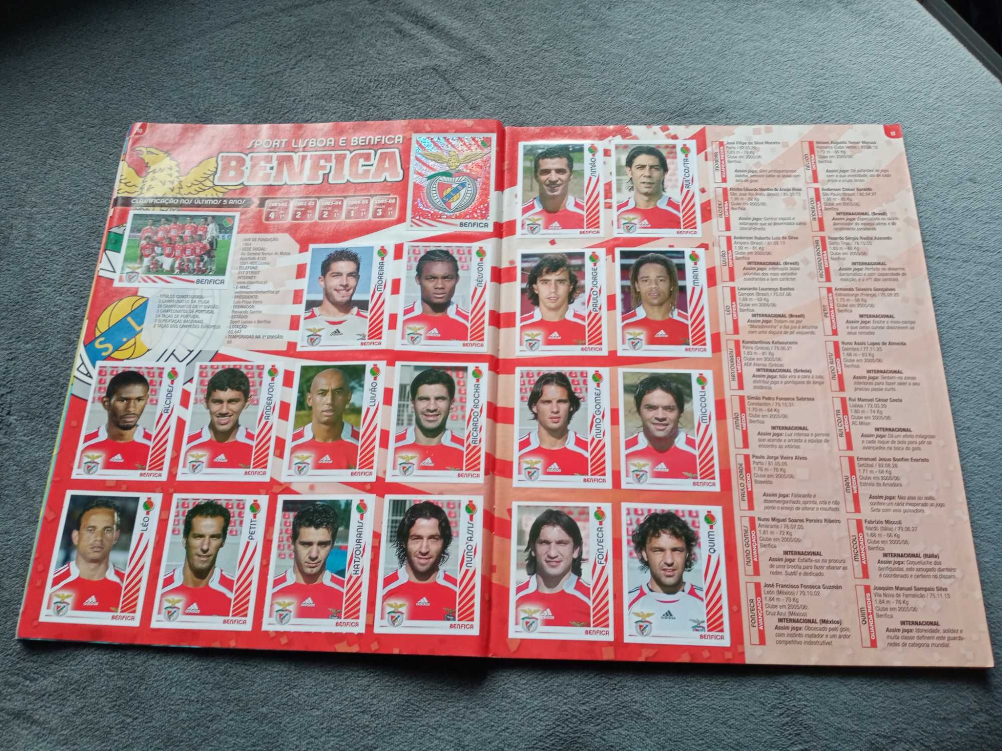 Caderneta Futebol: Superliga 2006/2007 Panini ( Futebol 06 07 )