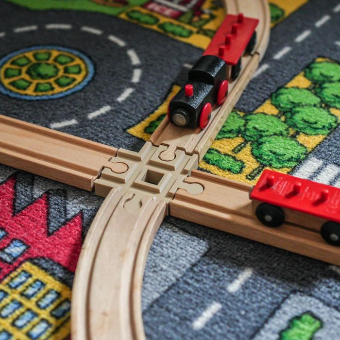 Małe skrzyżowanie do torów drewnianych