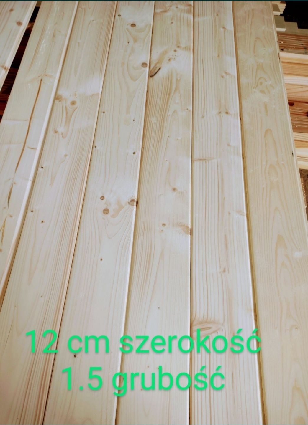 Podbitka deska elewacyjna szalówka 13 cm x 1.5 1 gatunek 1 cm pióro !!