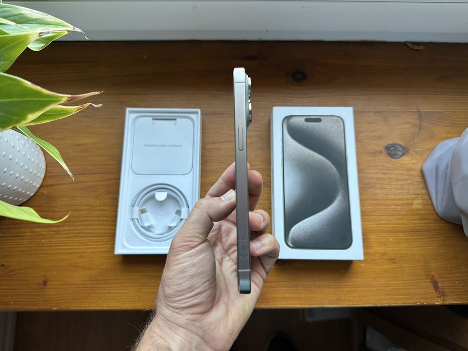 Apple iPhone 15 Pro Max 256GB Natural Titanium Jak Nowy! Bateria 91%