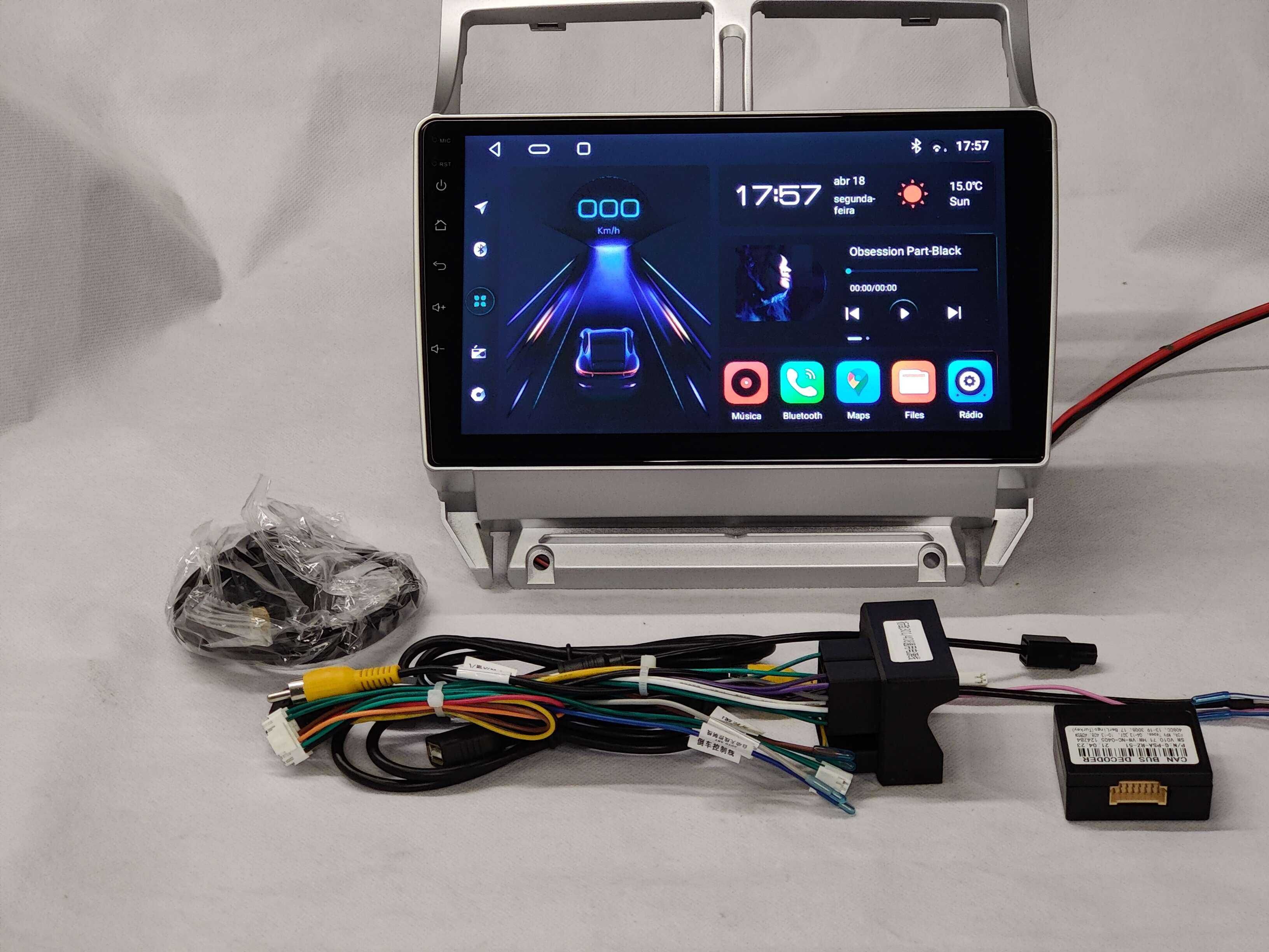 Rádio PEUGEOT 307 - Android 10  – 2 DIN GPS WIFI - Novo Garantia