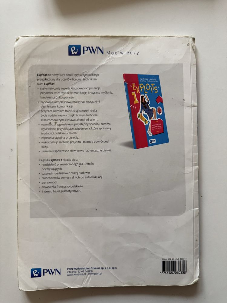 Podrecznik do jezyka francuskiego Technikum, Liceum