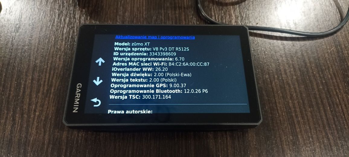 Nawigacja motocyklowa Garmin zumo xt