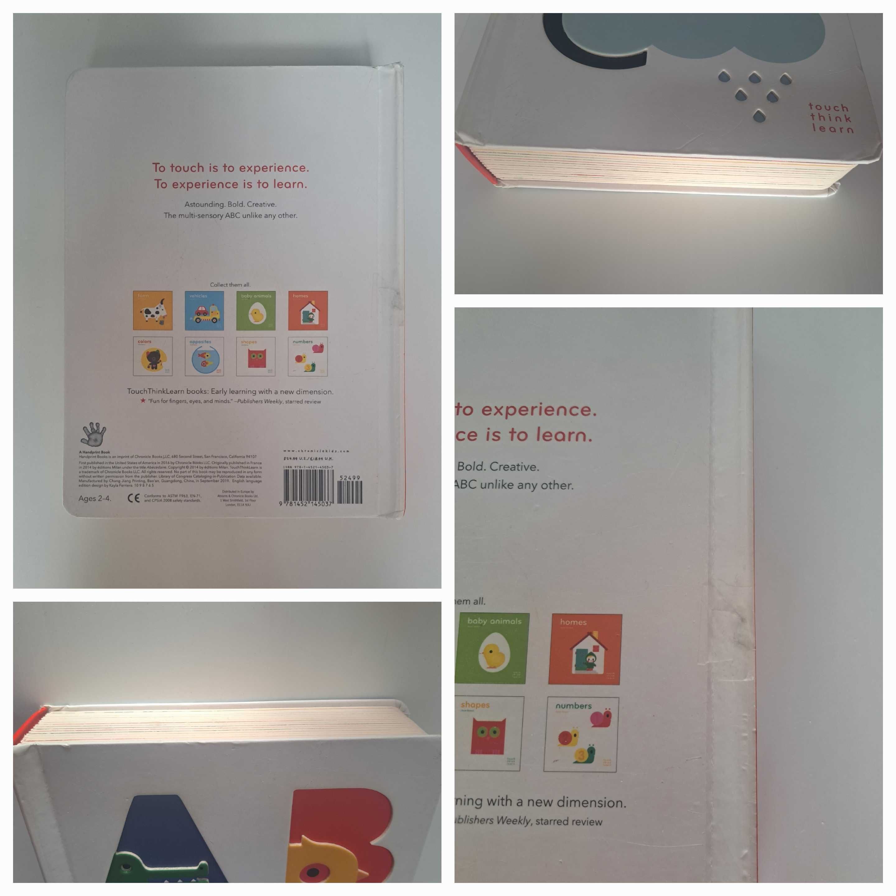Touch Think Learn: ABC (Board book)/po angielsku/dotykowy