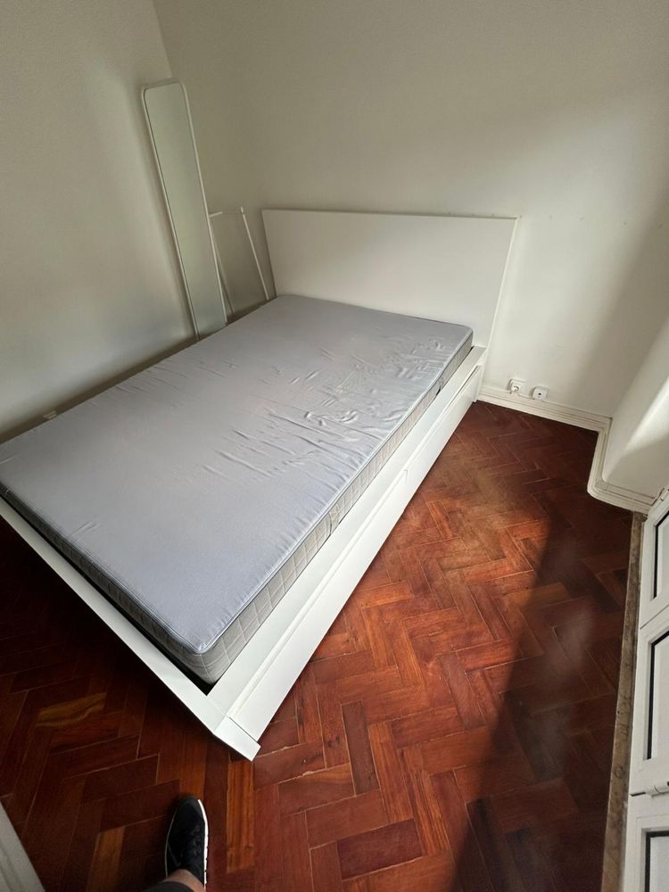 Cama malm Ikea com gavetas 140 200