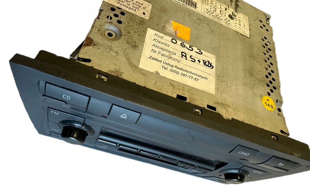 Fabryczne Oryginalne Radio Audi Symphony A4 B6 B7 + Kod