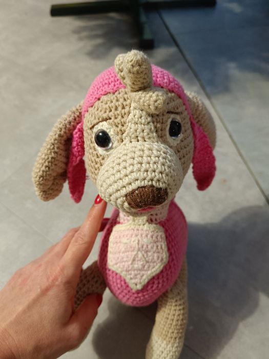 Sky psi patrol zrobiona na szydełku