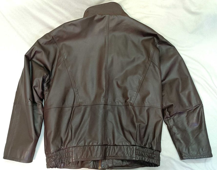 Куртка Classic Man Польша бомбер пилот натуральная кожа 54 размер