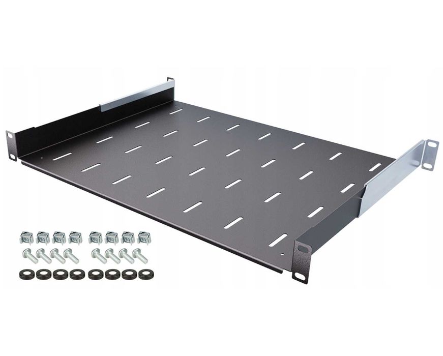 Półka RACK 19" 1U 350mm Regulowana 350-510mm do Szaf RACK Stalflex