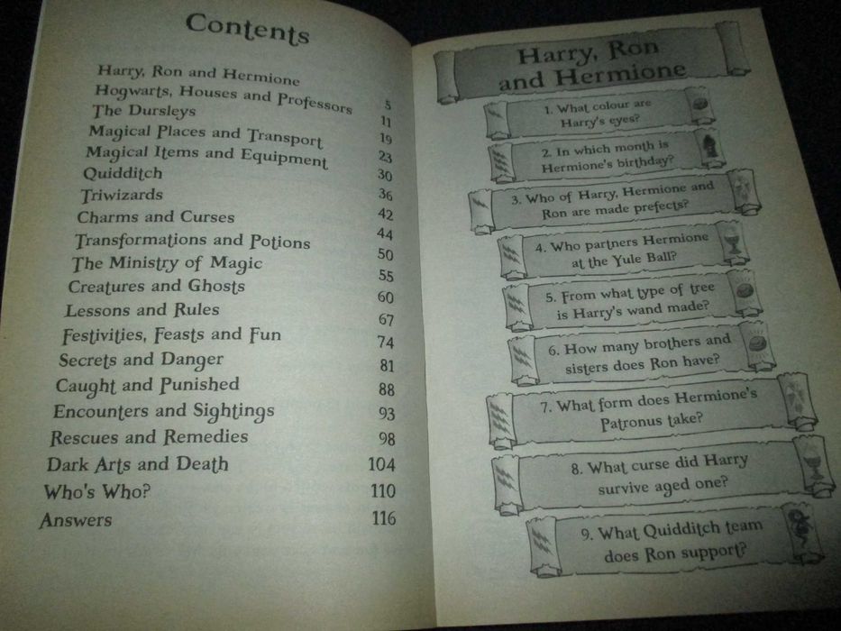 Livro The Harry Potter Quiz Book