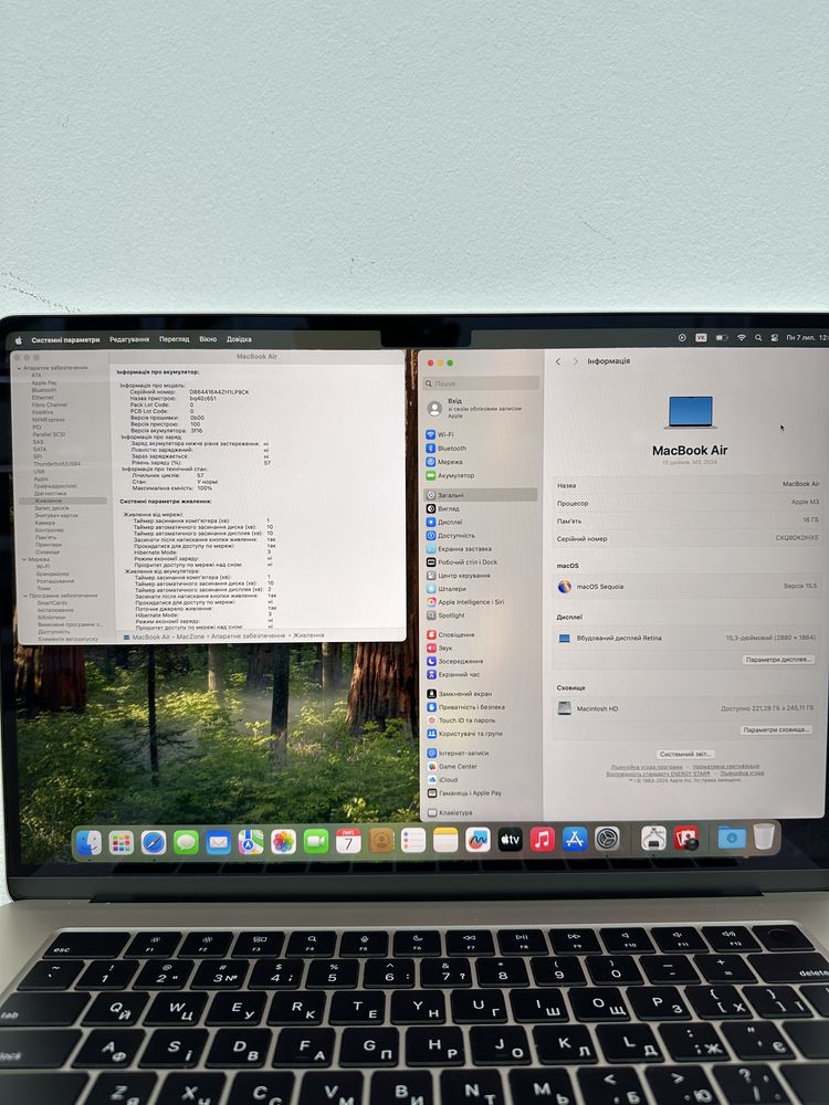Open box Macbook Air 15 2024(2025) M3 16Gb |256Gb • ГАРАНТІЯ Макбук М3