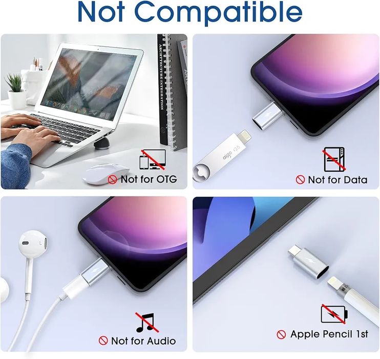 Кабель-адаптер TechMatte Lightning - USB-C Type-C