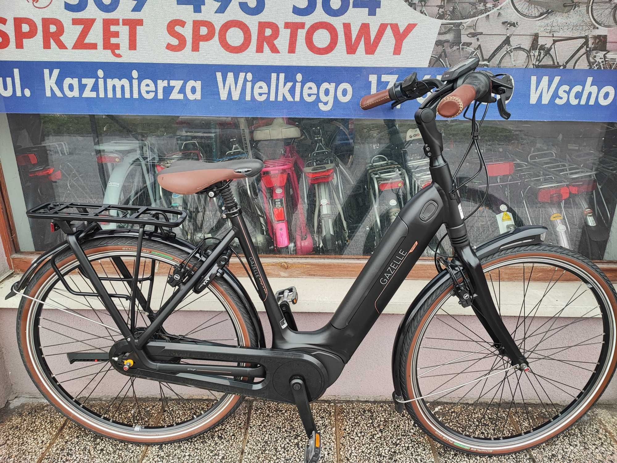 Rower Elektryczny Gazelle C8 Elite,Bosch,Rama 53cm-Jak Nowy.