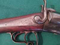 Espingarda de percussão francesa tipo Lefauchaux, por volta de 1860.