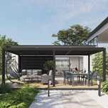 Pergola Pawilon Ogrodowy Clima 6X3 Antracyt + 3 Markizy