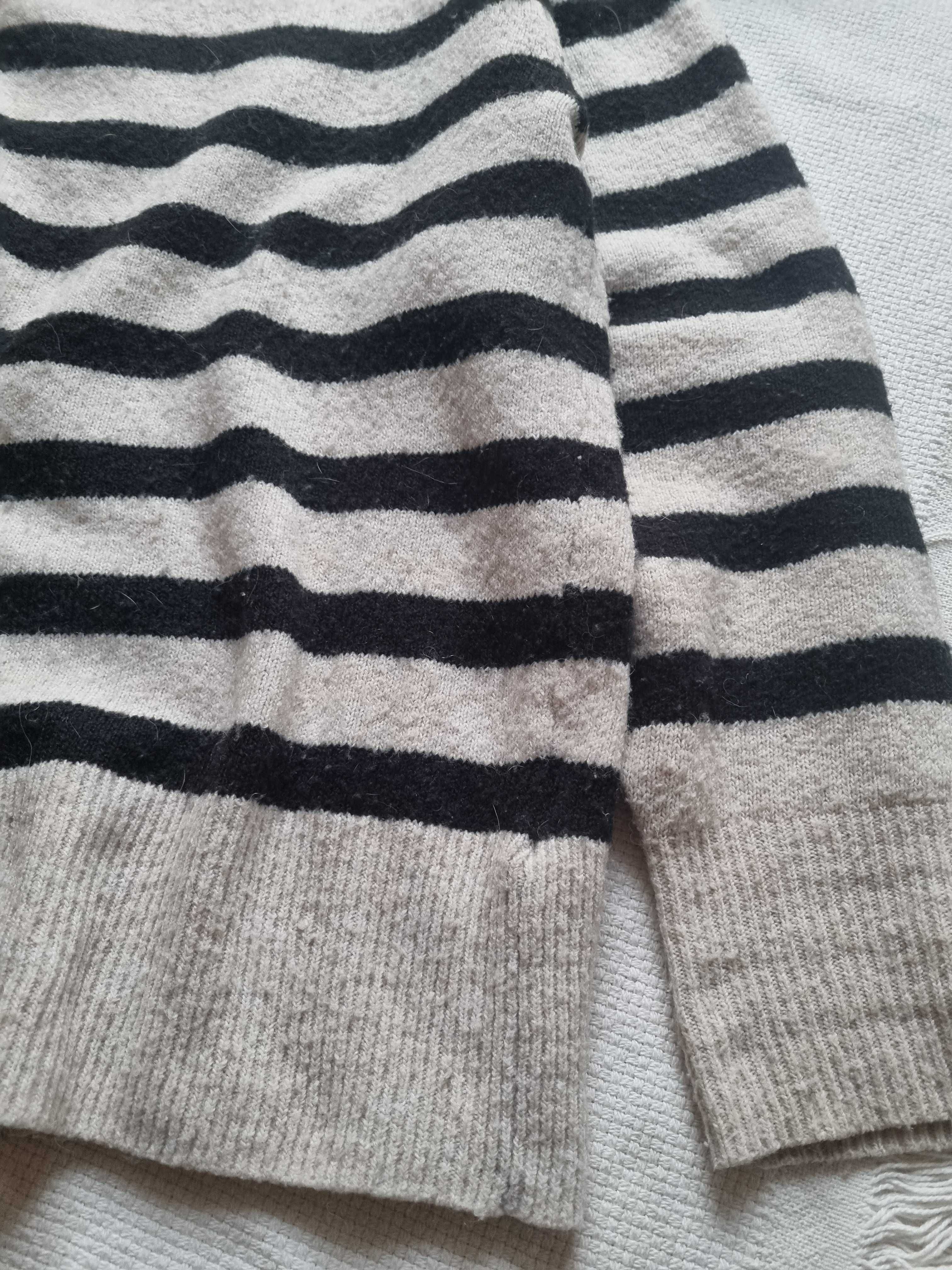 Sweter w paski H&M rozm S