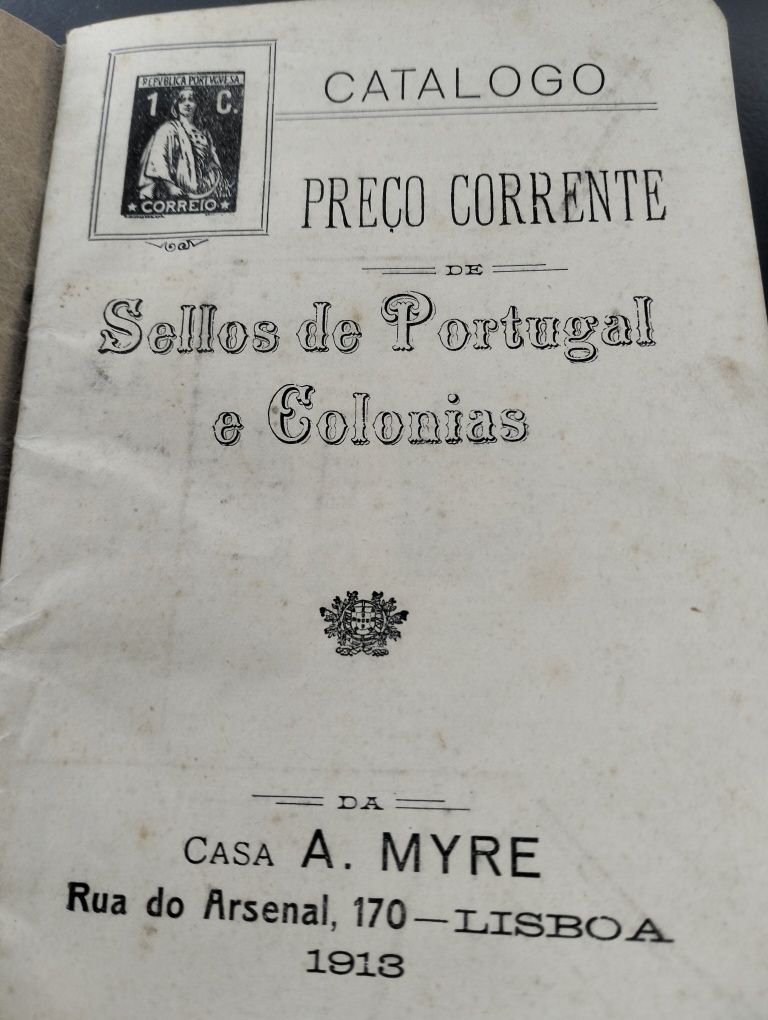 Catálogo de selos de Portugal e colónias. Ano de 1913