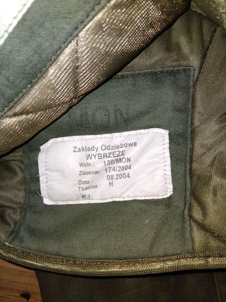 Ocieplana kurtka wojskowa bechatka 86/175 z podpinką 130/MON