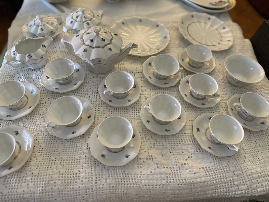 Serviço de chá Coimbra S.P. Portugal – Vintage, completo (12 pax)