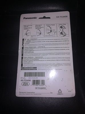 wielka okazja słuchawki z mikrofonem Panasonic nowe nieużywwane !!