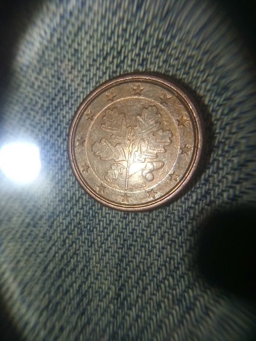 Moeda 1 cêntimo 2002 letra g