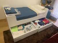 Cama de solteiro / crianca 70x190 com gavetas
