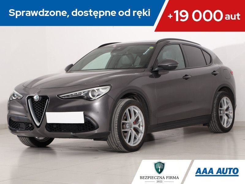 Alfa Romeo Stelvio 2.0 Turbo Q4, Salon Polska, Serwis ASO, Automat, Skóra, Navi, Xenon,
