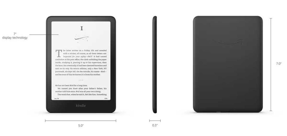 Нова! Amazon Kindle Paperwhite 12th Gen (2024р) 16 GB Black та 32GB