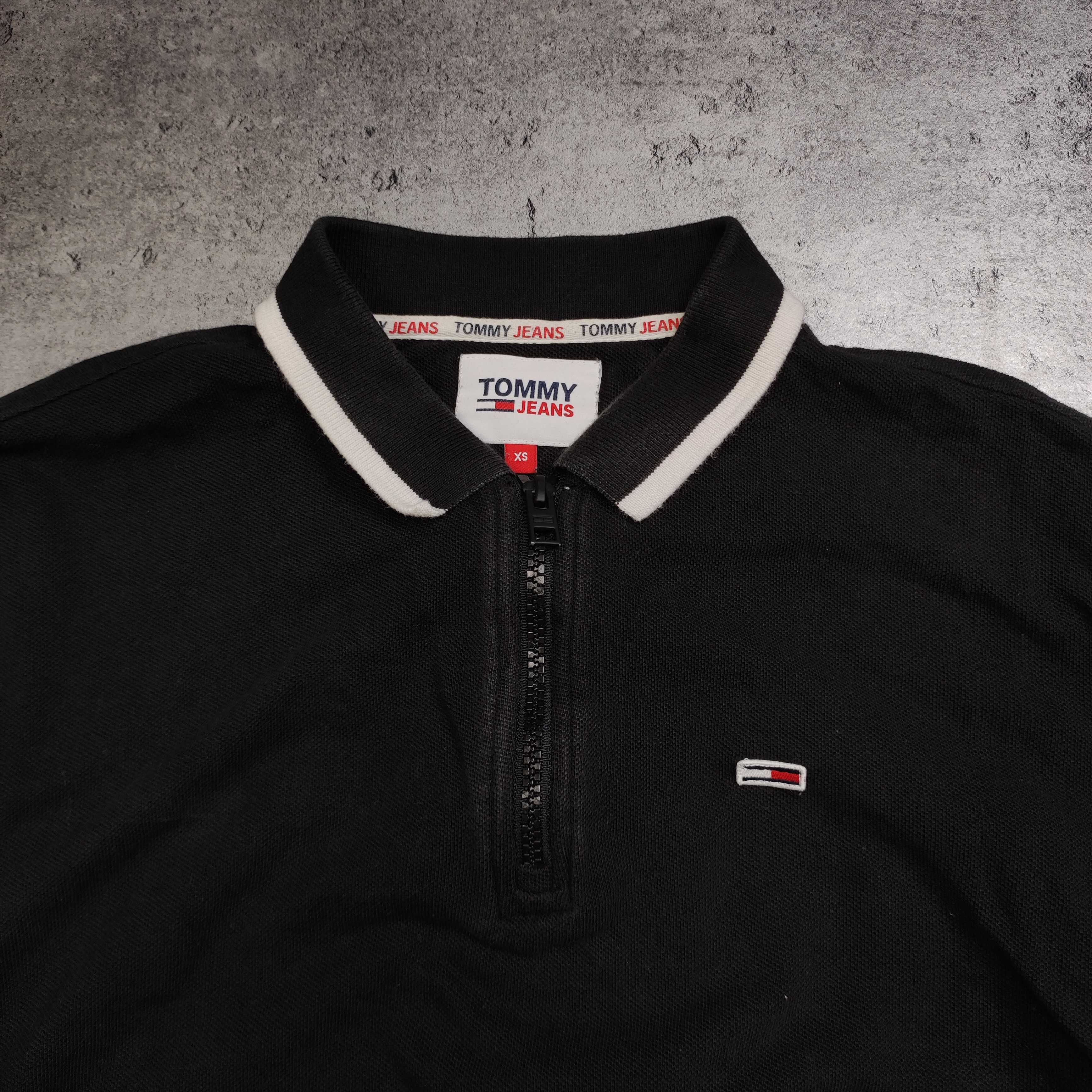 MĘSKA Koszulka PREMIUM Suwak Polo Kołnierzyk Tommy Hilfiger Denim Haft