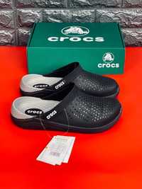 Мужские шлепанцы Crocs Шлепки сабо кроксы тапочки пляжные 36-45