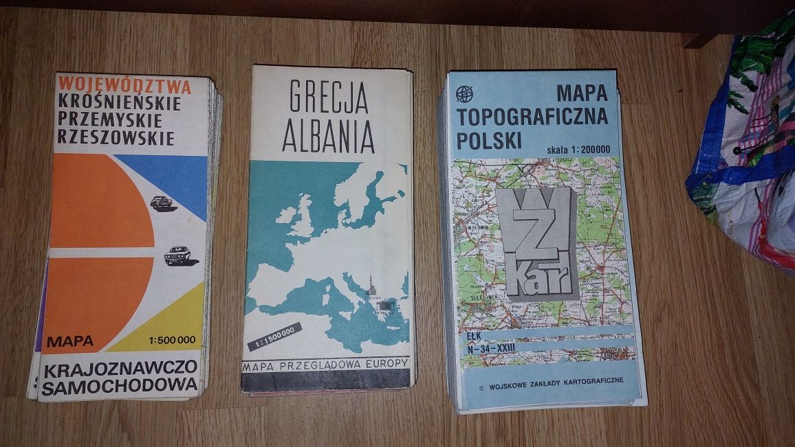 Mapa przegladowa Europy 1968 cena za 1 sztukę