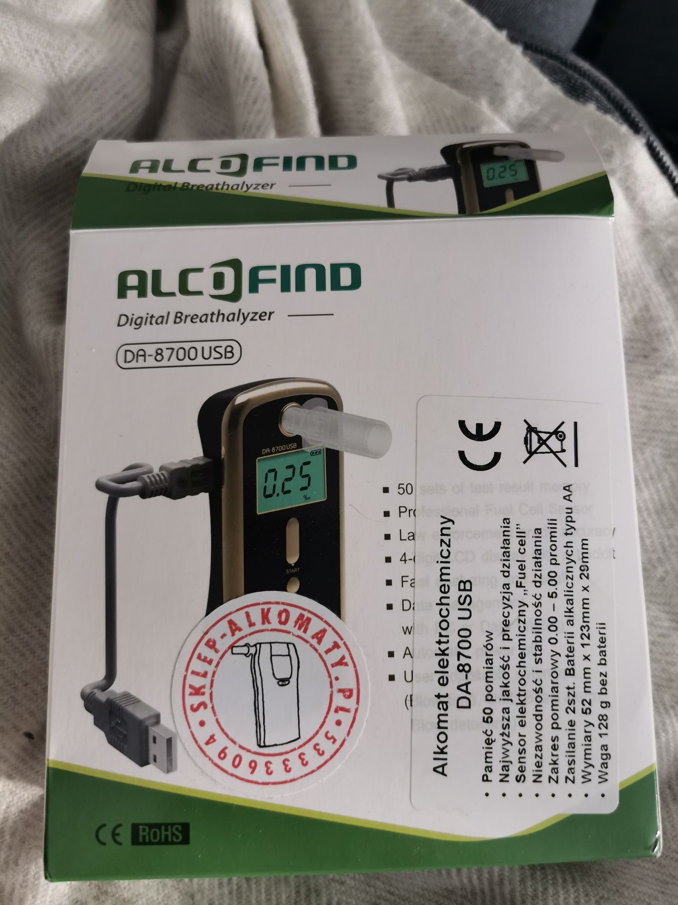 Alkomat  ALCOFIND DA-8700 USB