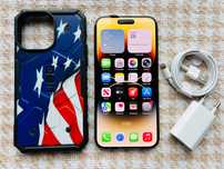IPHONE 14 PRO MAX 128Gb АКБ 91% Gold NEVERLOCK (39021)