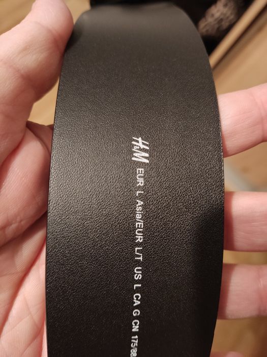 Nowy pasek rozciągliwy h&M czarny L