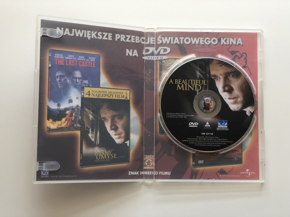 Piękny Umysł DVD Beautiful Mind Napisy PL Russell Crowe