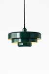 Lampa wisząca sufitowa ciemna zieleń 33 cm loft nowoczesna