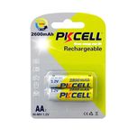 Акумулятори PKCELL Ni-Mh AA 2600 мАг нікель-металогідрид АА 2 шт