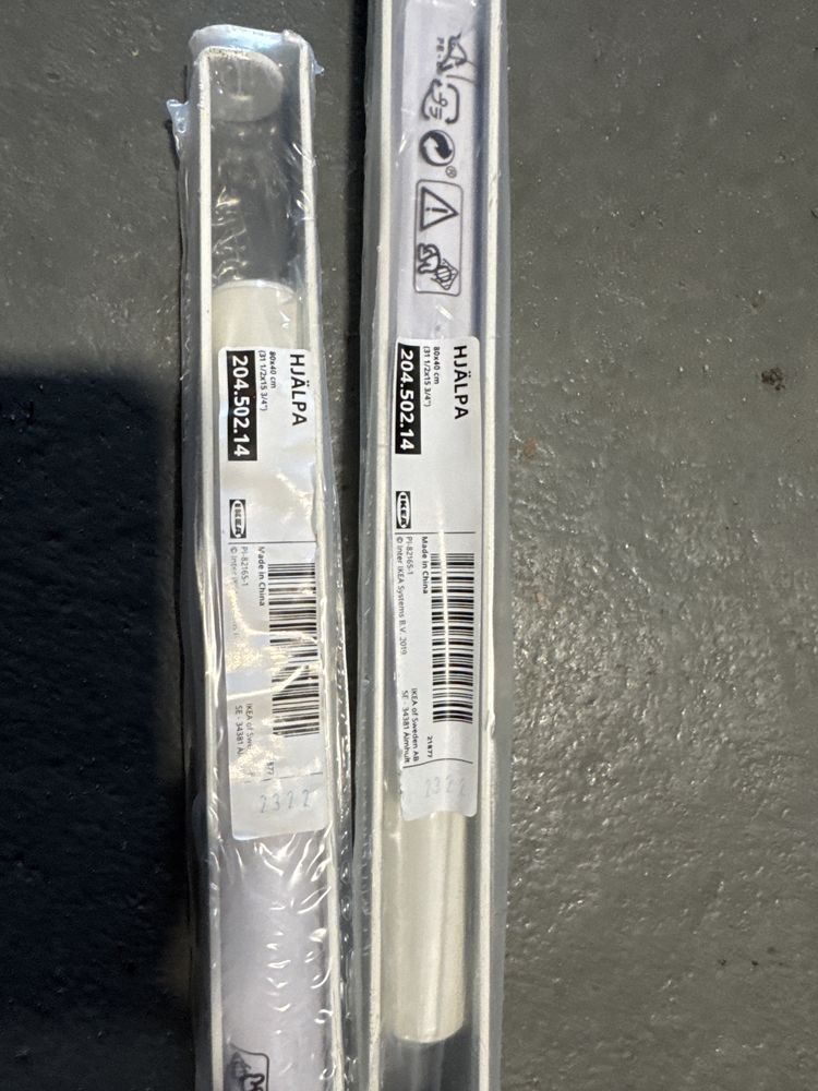 Drążek biały ikea HJÄLPA 80x40 2 komplety