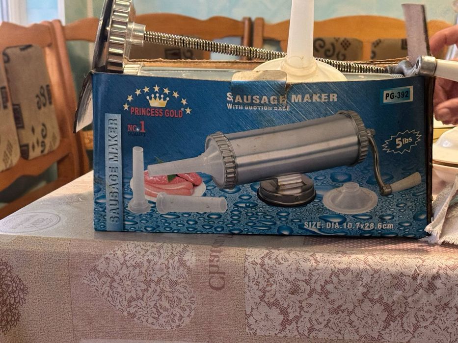 Горизонтальний наповнювач шпріц для ковбасок