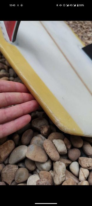 Prancha surf Twin fin 5'7 diamond twin