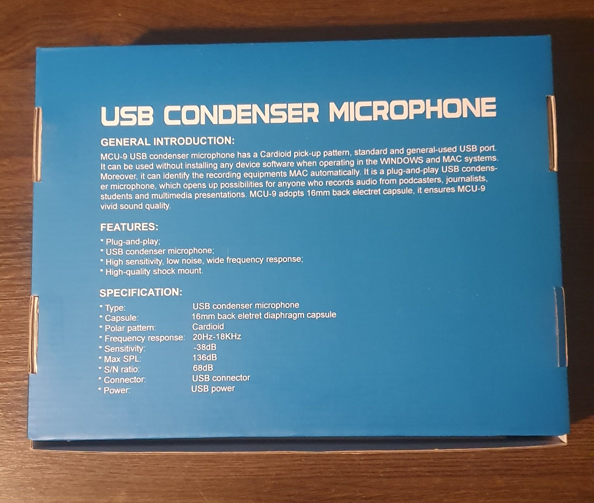 Mikrofon MCU-9 usb