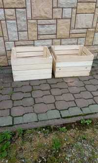 Skrzynki drewniane 50x40x30 - nowe, ręcznie zbijane